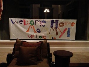 Welcome home banner